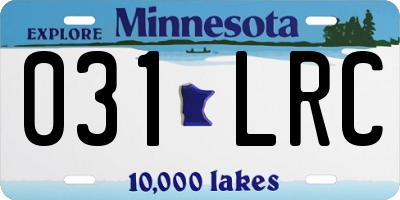 MN license plate 031LRC