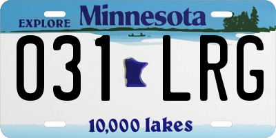 MN license plate 031LRG