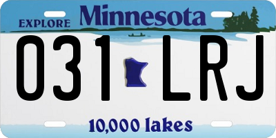 MN license plate 031LRJ