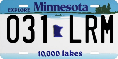 MN license plate 031LRM