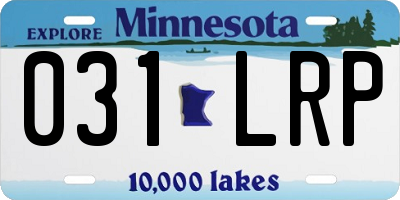 MN license plate 031LRP