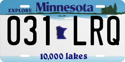 MN license plate 031LRQ