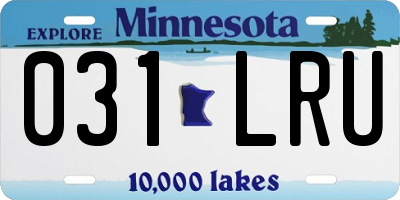 MN license plate 031LRU