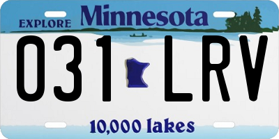 MN license plate 031LRV