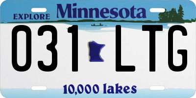 MN license plate 031LTG