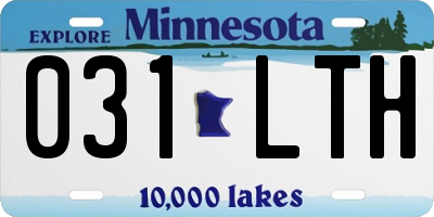 MN license plate 031LTH