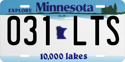 MN license plate 031LTS