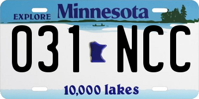 MN license plate 031NCC