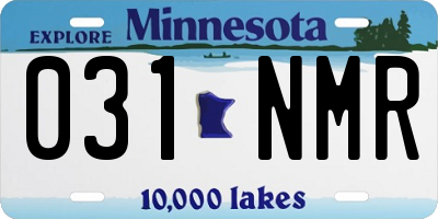 MN license plate 031NMR