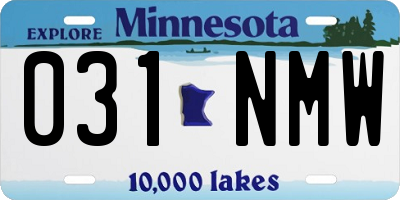 MN license plate 031NMW