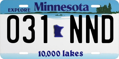 MN license plate 031NND