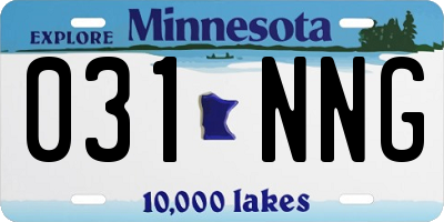 MN license plate 031NNG