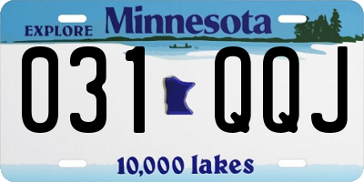 MN license plate 031QQJ