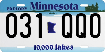 MN license plate 031QQO