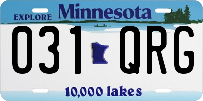MN license plate 031QRG