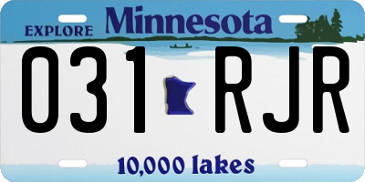 MN license plate 031RJR