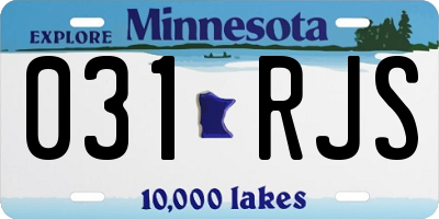 MN license plate 031RJS