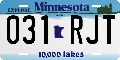 MN license plate 031RJT