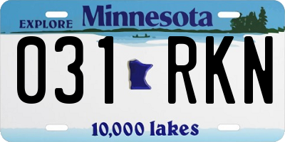 MN license plate 031RKN