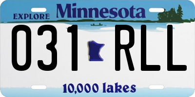 MN license plate 031RLL