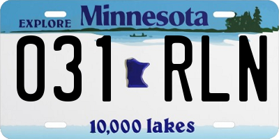 MN license plate 031RLN