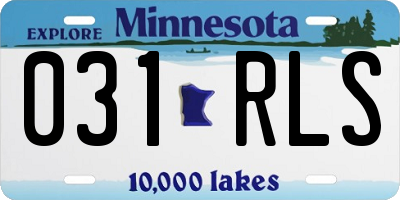 MN license plate 031RLS
