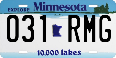 MN license plate 031RMG