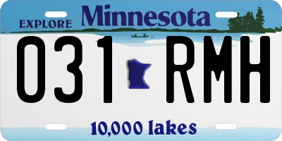 MN license plate 031RMH