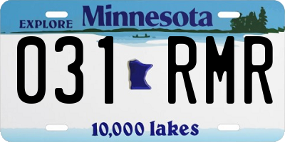 MN license plate 031RMR