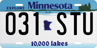 MN license plate 031STU