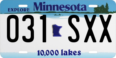 MN license plate 031SXX