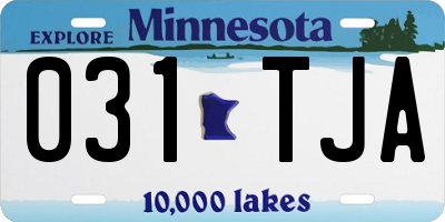 MN license plate 031TJA