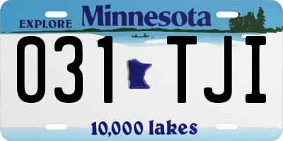 MN license plate 031TJI