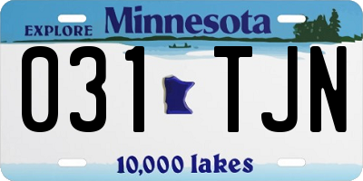 MN license plate 031TJN