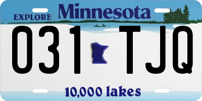 MN license plate 031TJQ