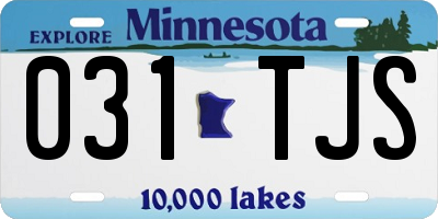 MN license plate 031TJS