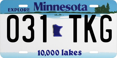 MN license plate 031TKG