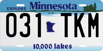 MN license plate 031TKM