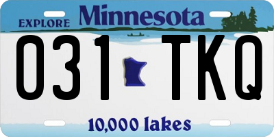MN license plate 031TKQ