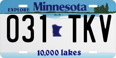 MN license plate 031TKV