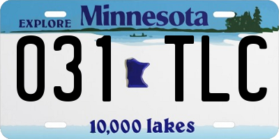 MN license plate 031TLC