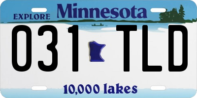 MN license plate 031TLD