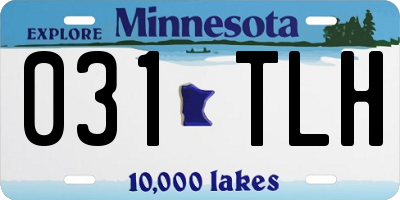 MN license plate 031TLH