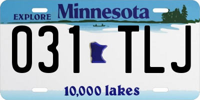 MN license plate 031TLJ