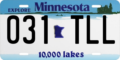 MN license plate 031TLL