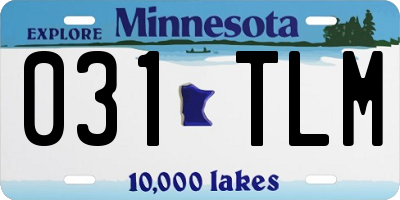 MN license plate 031TLM