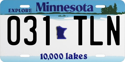 MN license plate 031TLN