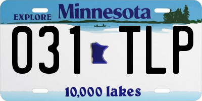 MN license plate 031TLP