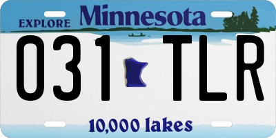 MN license plate 031TLR