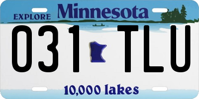 MN license plate 031TLU